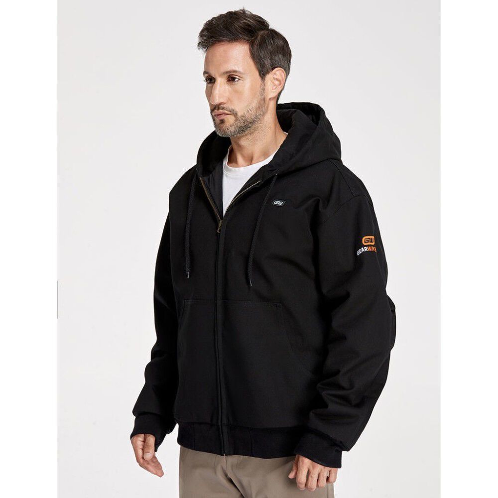 GEARWRENCH Mens Black Heated Canvas Jacket Kit 3X GMJC-03A-BK08 from GEARWRENCH