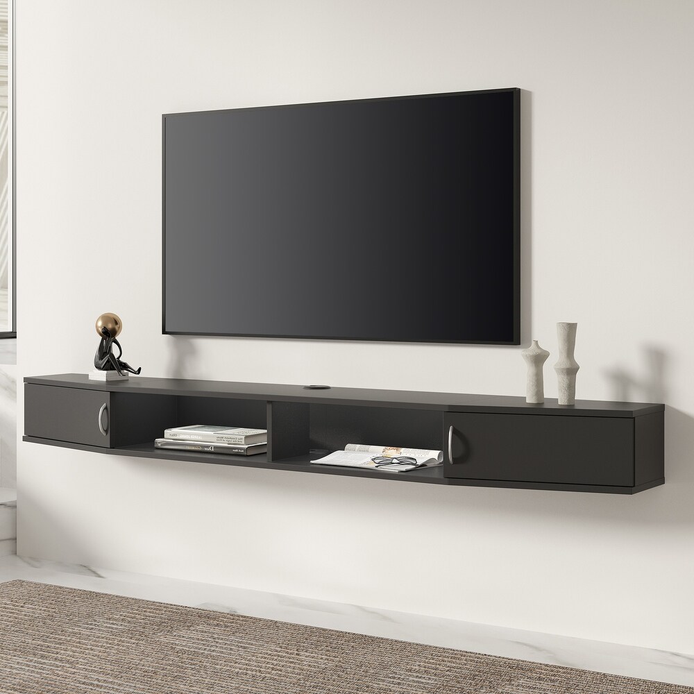 Floating Entertainment Center Modern Hanging TV Stand