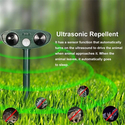 Ultrasonic Skunks Repeller Solar Powered