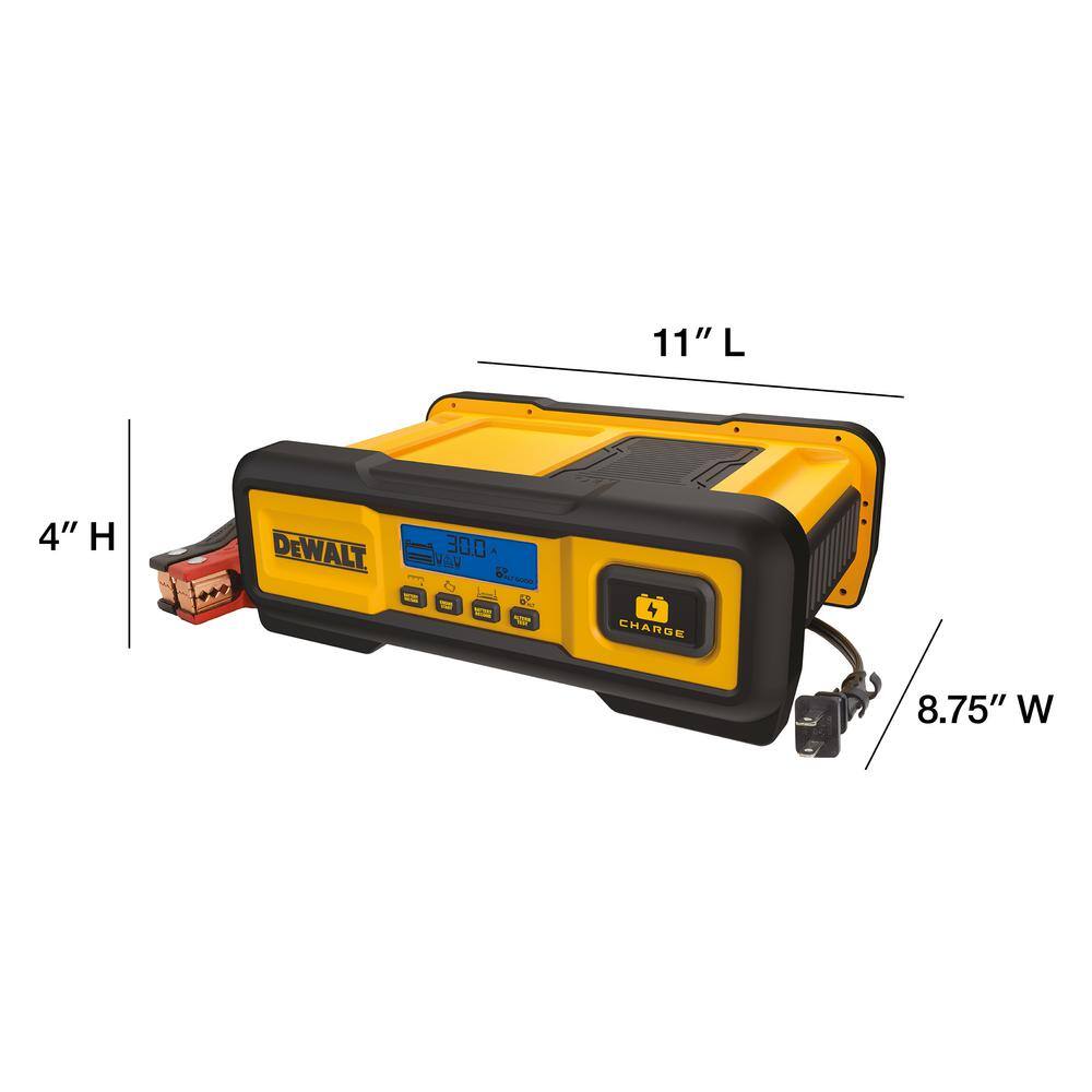 DW Professional 30 Amp Battery Charger 3 Amp Battery Maintainer with 100 Amp Engine Start DXAEC100