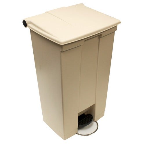 Rubbermaid Step-On Container， 23 Gallon， Beige