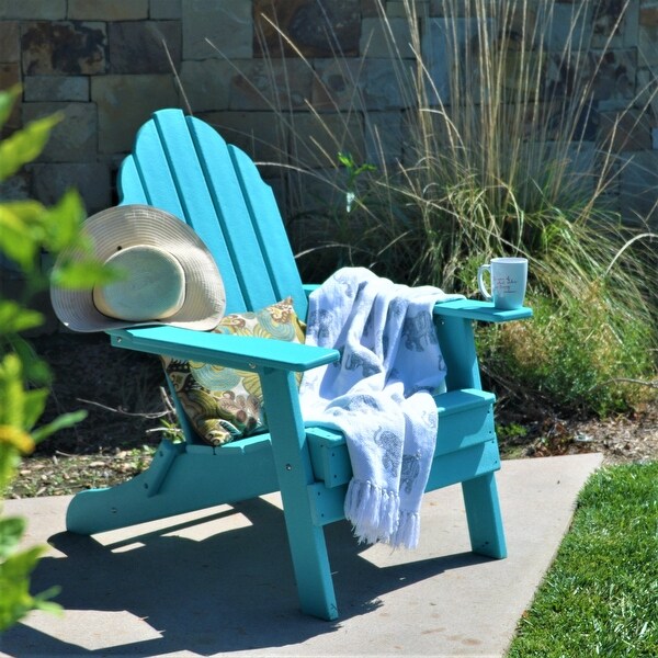 New Tradition Folding Adirondack Chair by ResinTeak