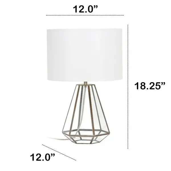 Lalia Home Transparent Triagonal Table Lamp