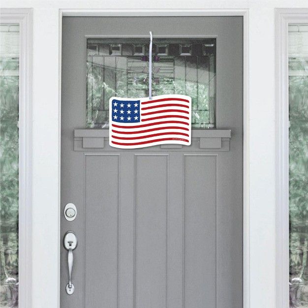 Big Dot Of Happiness Stars amp Stripes Hanging Porch Usa Memorial Day 4th Of July amp Labor Day Patriotic Outdoor Decor Front Door Decor 1 Pc Sign