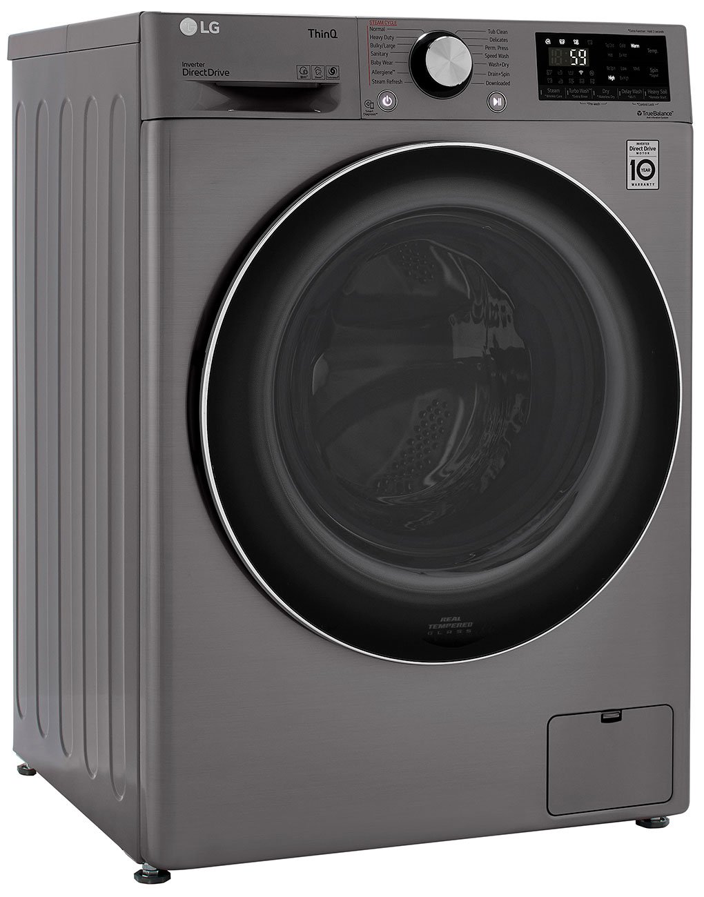 LG 2.4 Cu. Ft. Graphite Steel Compact Front Load Washer and Dryer Combo