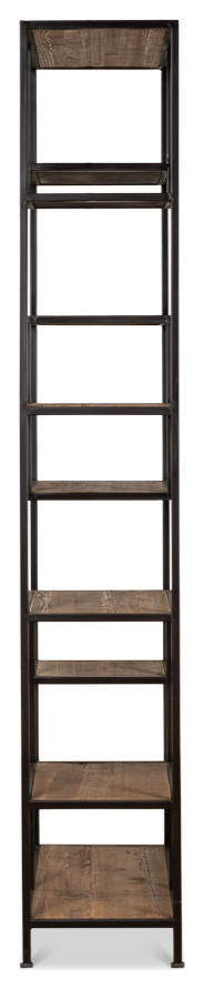 John Etagere Reclaimed Wood and Iron   Industrial   Bookcases   by Sideboards and Things  Houzz