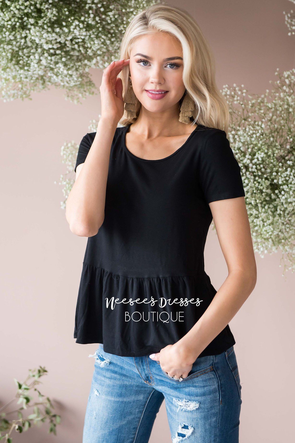 Brunch Date Peplum Top