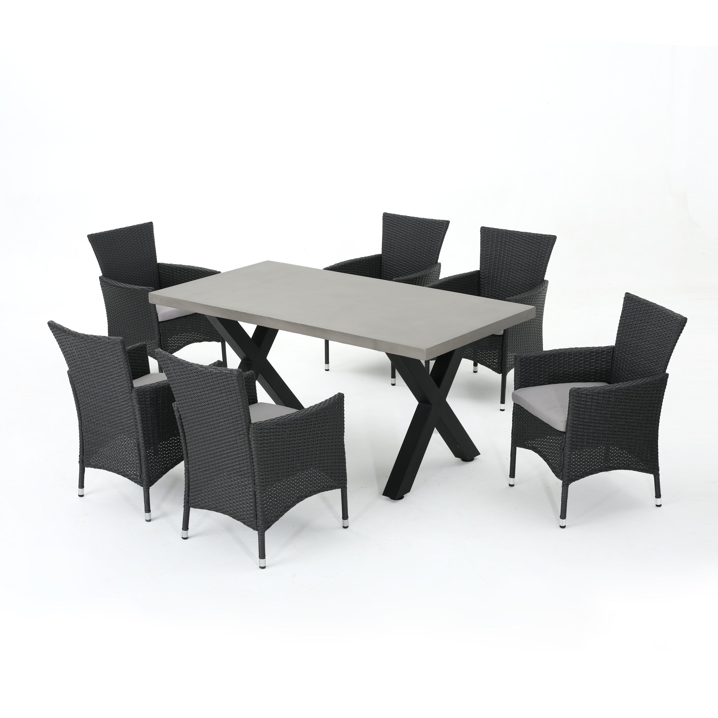 Sanscar Outdoor 6 Seater Dining Set