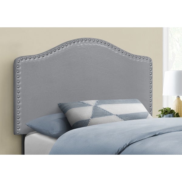 Bed， Headboard Only， Twin Size， Bedroom， Upholstered Pu Leather Look， Transitional - - 31784745