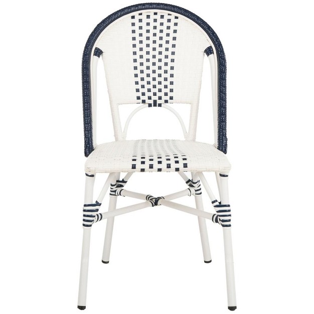 Zoya Chair set Of 2 Navy white Safavieh