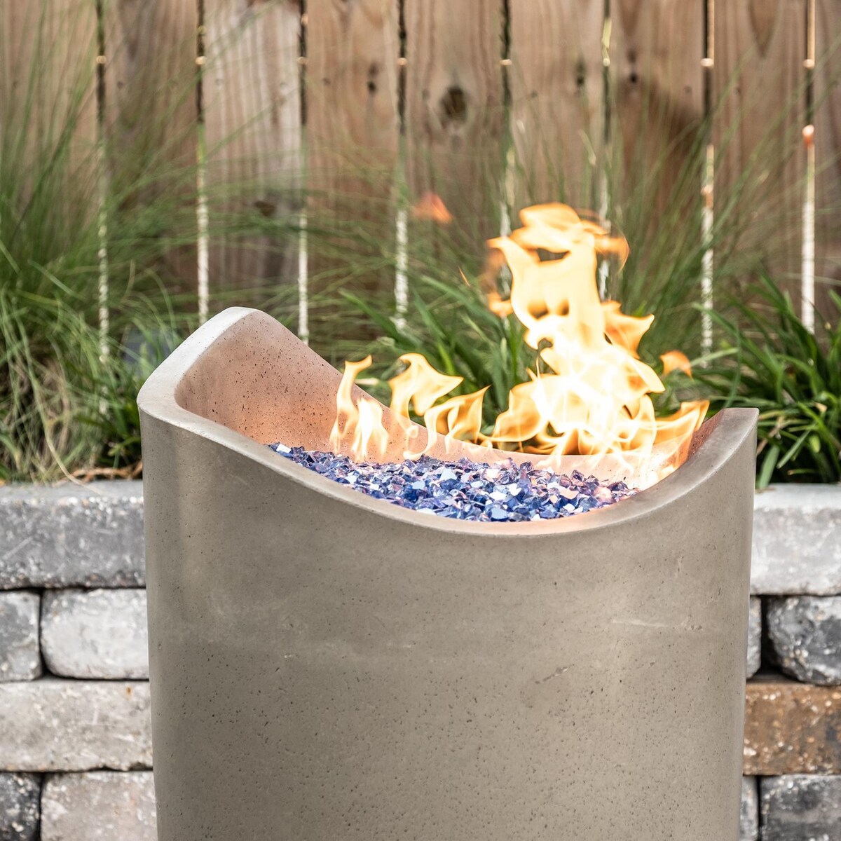 American Fyre Designs Wave 20-Inch Propane Gas Fire Urn