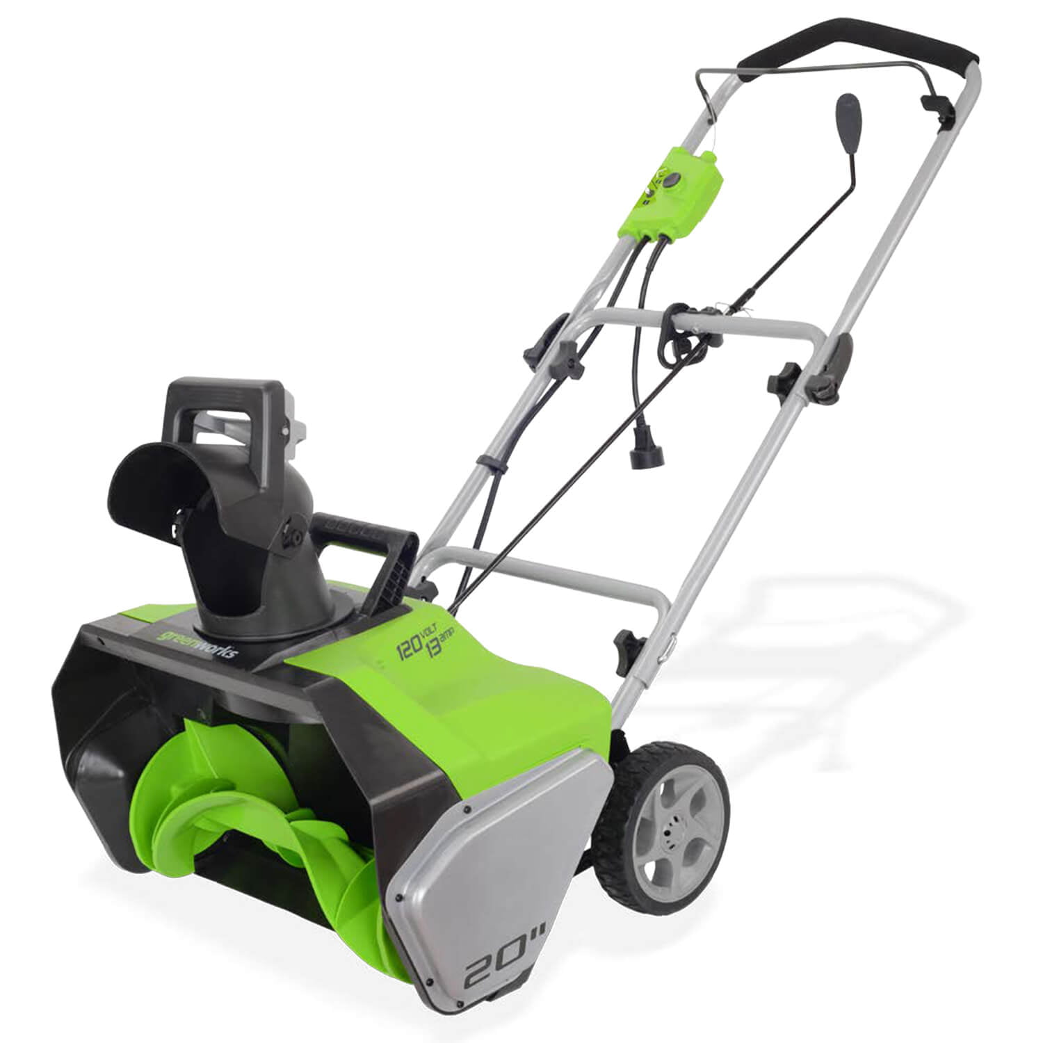 Greenworks 13 Amp 20 in. Corded Electric Snow Thrower， 2600502