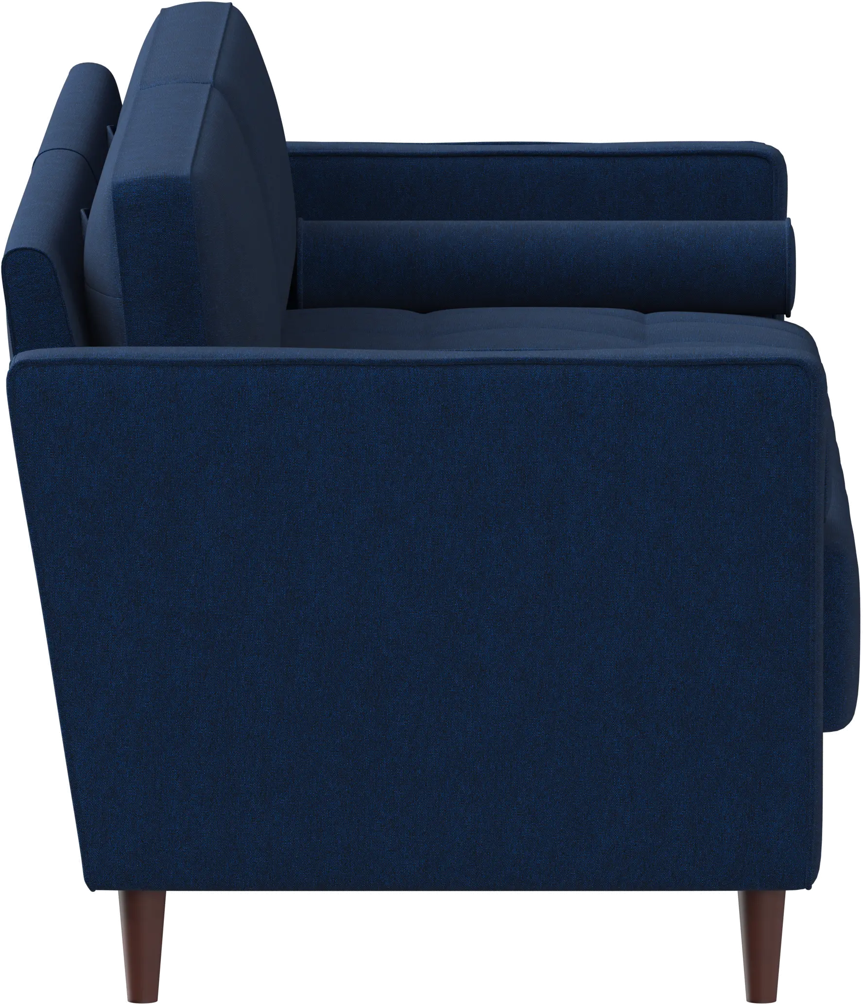 Lawrence Mid-Century Modern Navy Blue Sofa