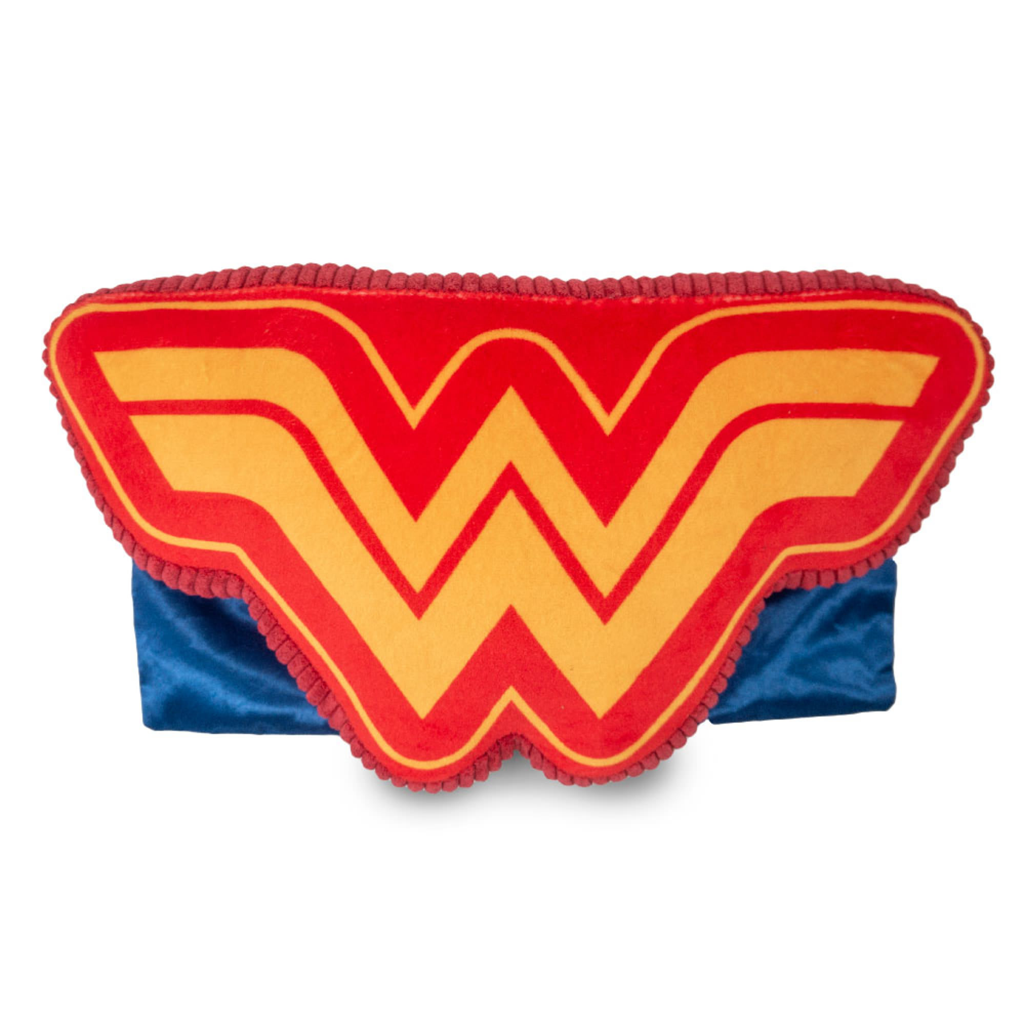 Buckle-Down DC Comics League of Super Pets Wonder Woman PB The Pig Logo with Cape Plush Squeaker Dog Toy， Large