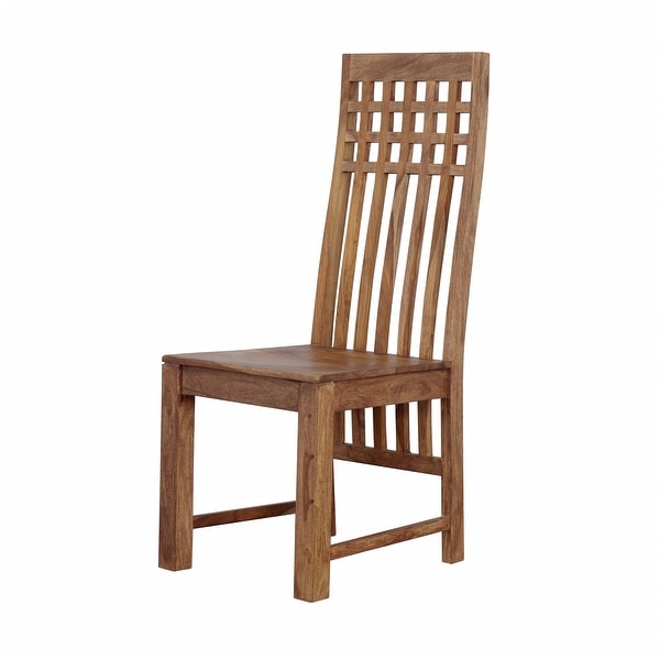 Miley Set of 2 Classic Design Solid Sheesham Wood Dining Chairs