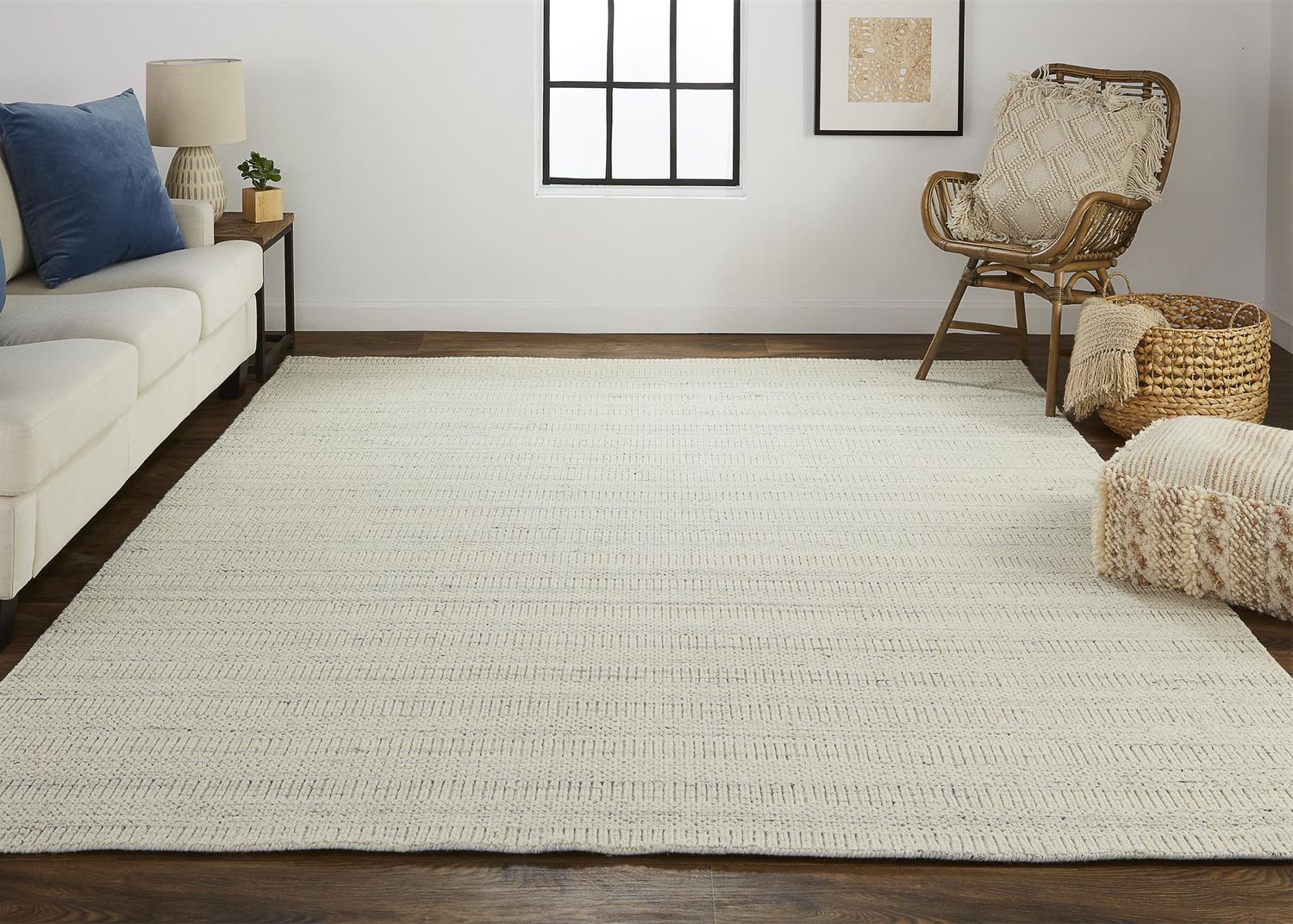 Foxwood Hand Woven Light Gray Rug by BD Fine