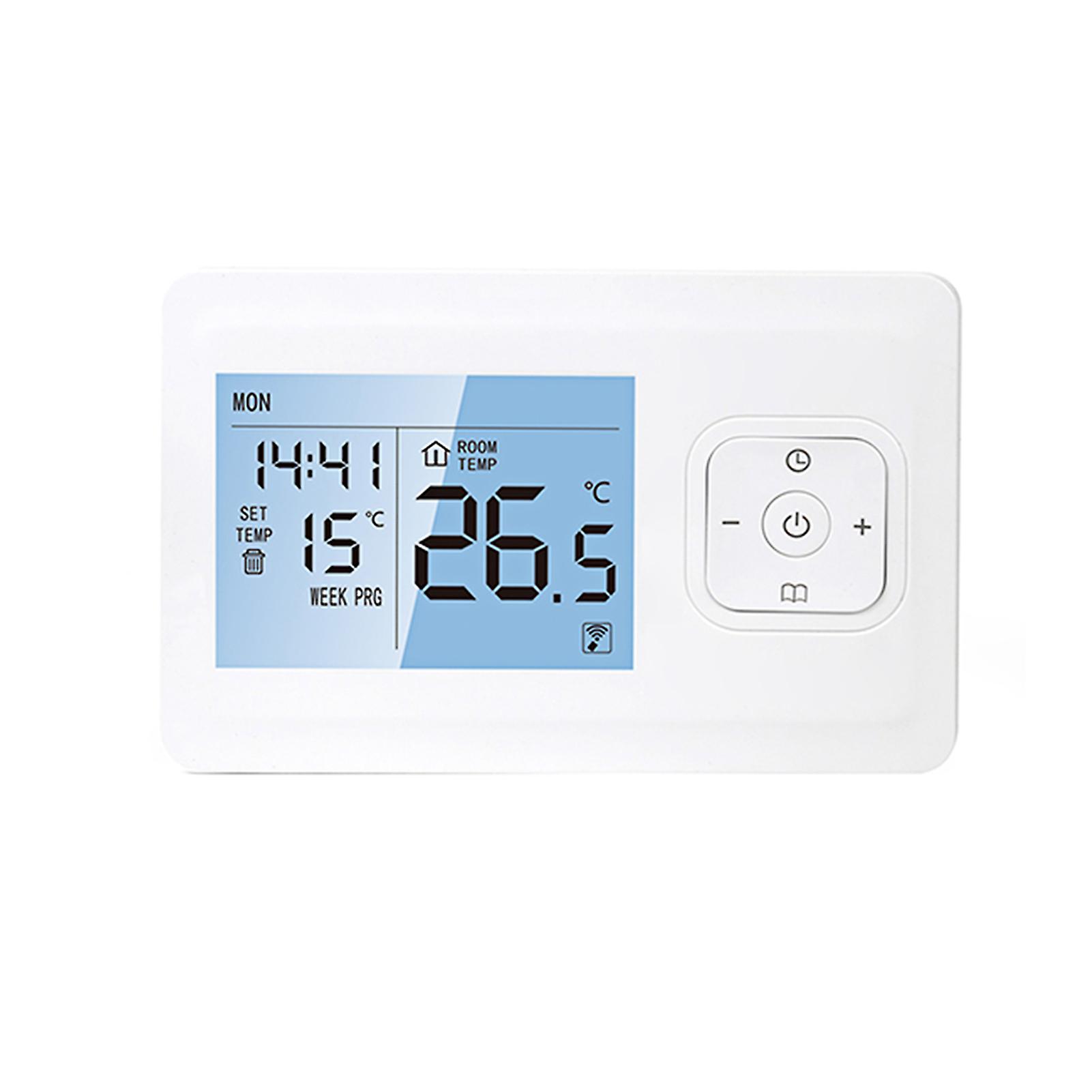 Wi-fi Smart Thermostat Wireless Programmable Thermostat With Rf Receiver Tabletop Wall-mounted Style App Control Voice Control Compatible With Alexa G