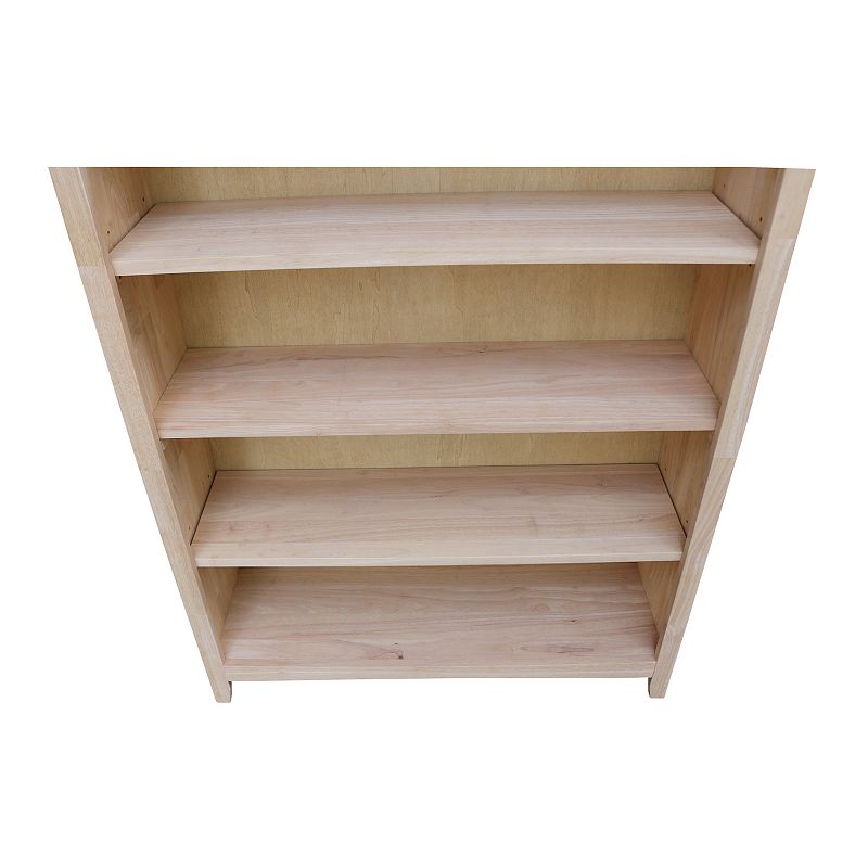 International Concepts Shaker Unfinished 5-Shelf Bookcase