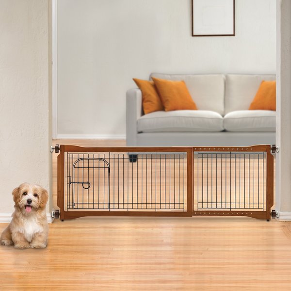 Richell Sitter Freestanding Dog Gate， Autumn Matte