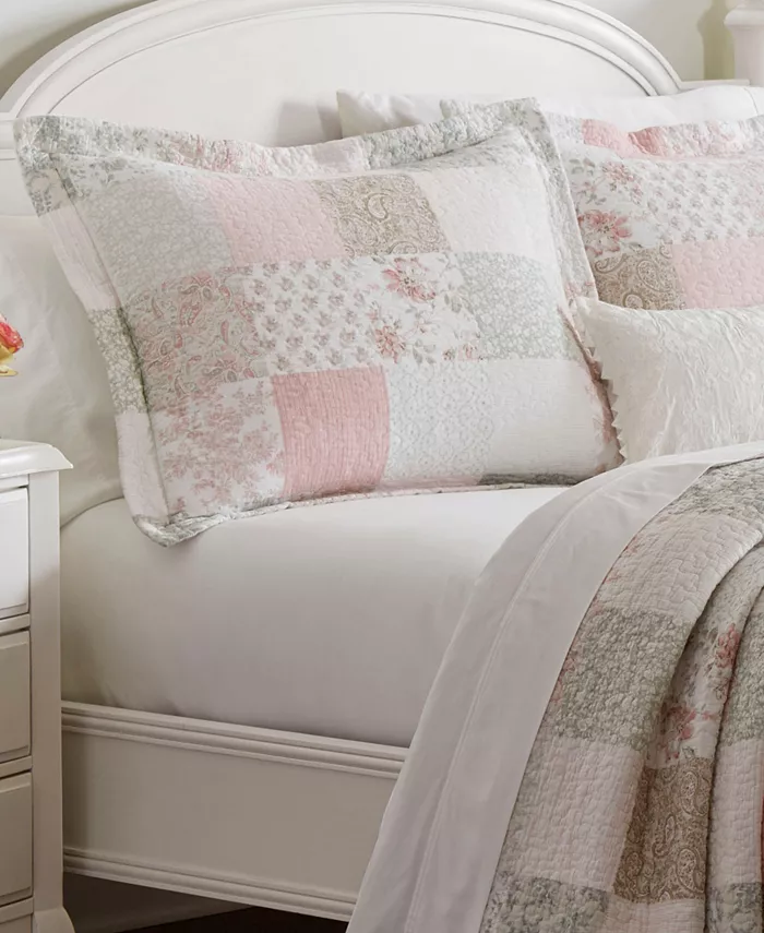 Laura Ashley Celina Patchwork 2-Pc. Quilt Set， Twin