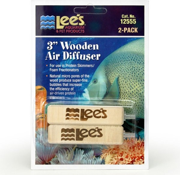 Lee's Aquarium and Pets Wooden Aquarium Air Diffusers， 2 count