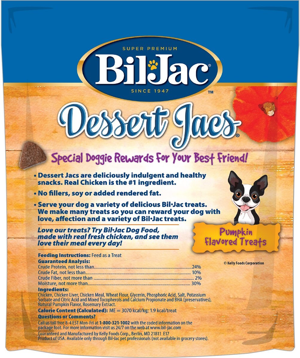 Bil-Jac Dessert Jacs Pumpkin Flavored Dog Treats