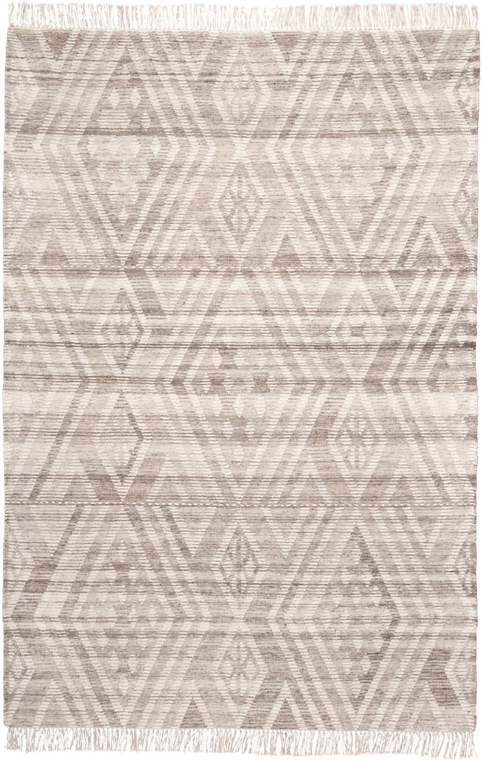 Bray Flatweave Taupe and Ivory Rug by BD Fine