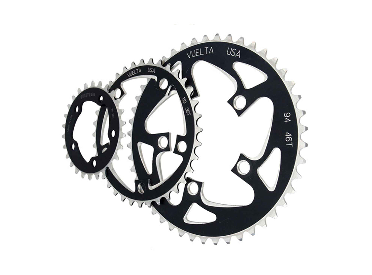 Vuelta SE Flat Alloy Chainring - Black