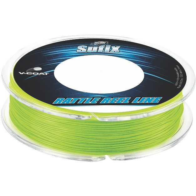 Sufix 50 Yard Rattle Reel V coat Fishing Line Neon Lime