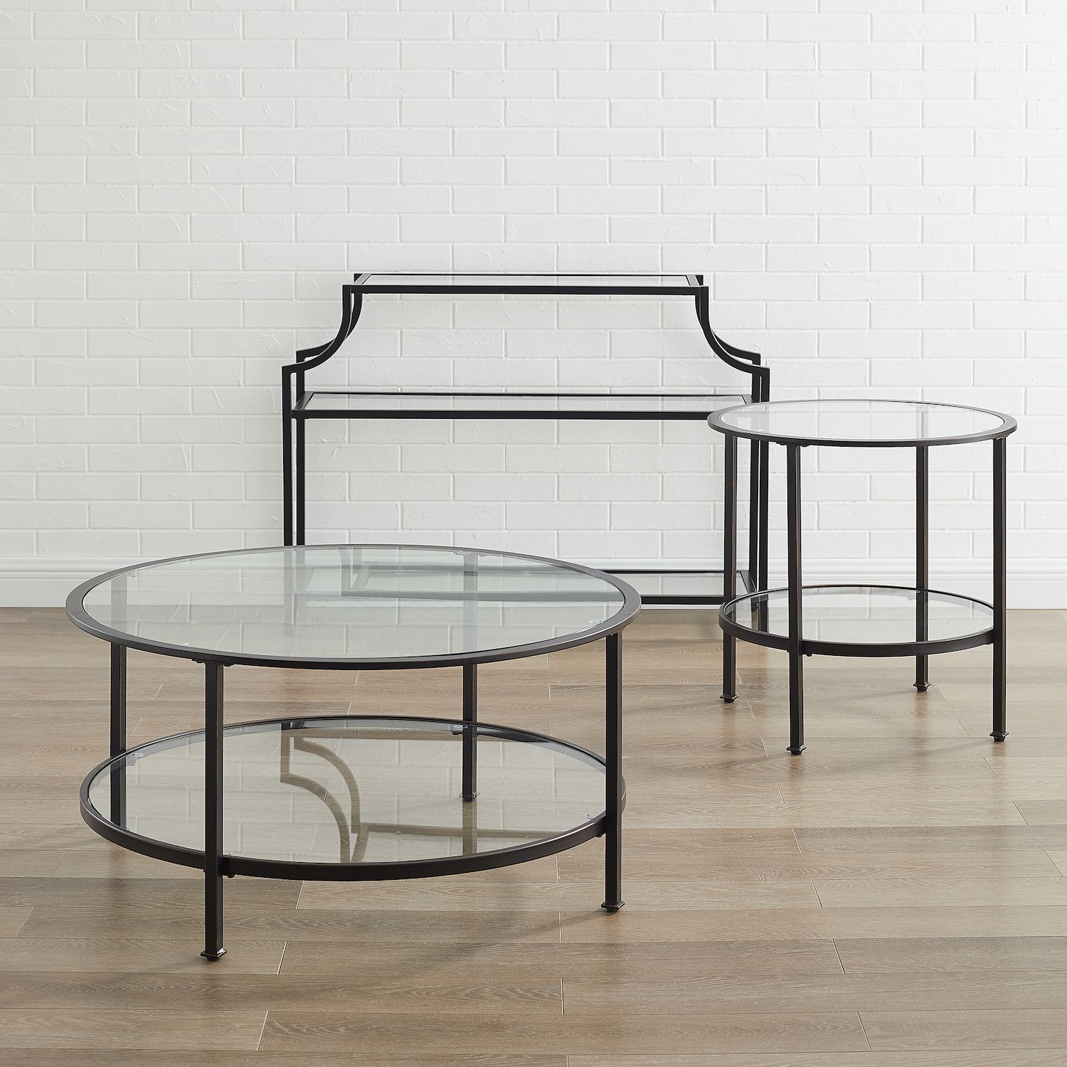 Crosley Aimee 3-Piece Coffee Table Set