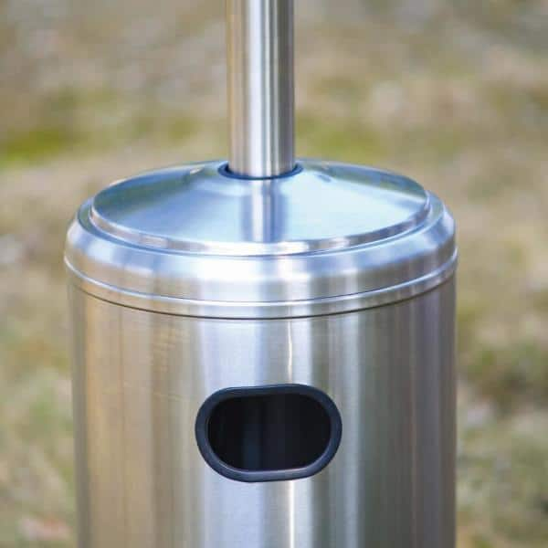 Hampton Bay 48K BTU Stainless Steel Patio Heater with Wheels NCZH-G-SS