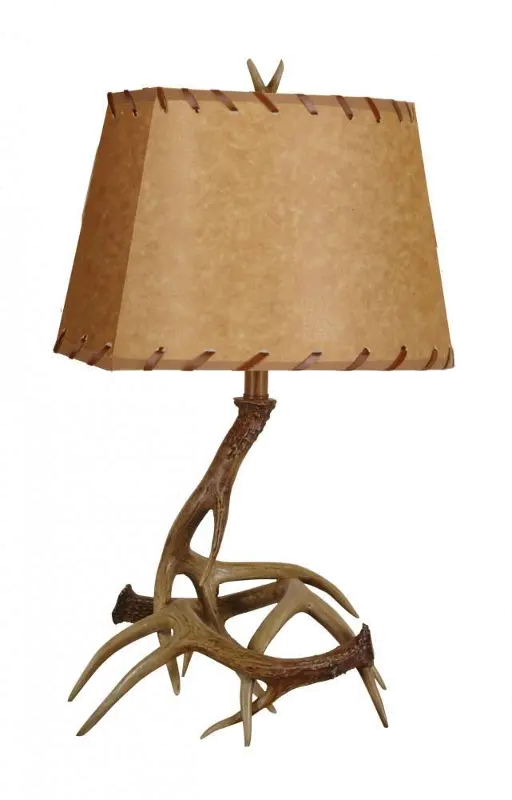 Resin Antler Table Lamp