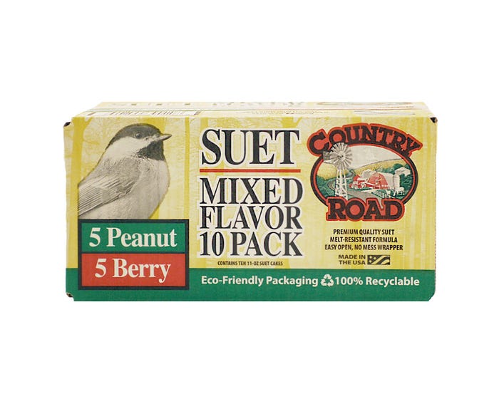 Country Road Mixed Flavor Suet， 10 pack - 390