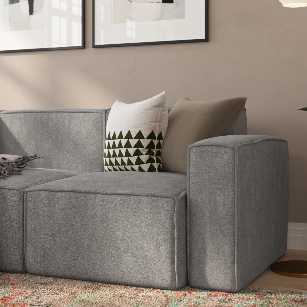 Contemporary Modular Sectional Sofa Right Side Chair with Armrest