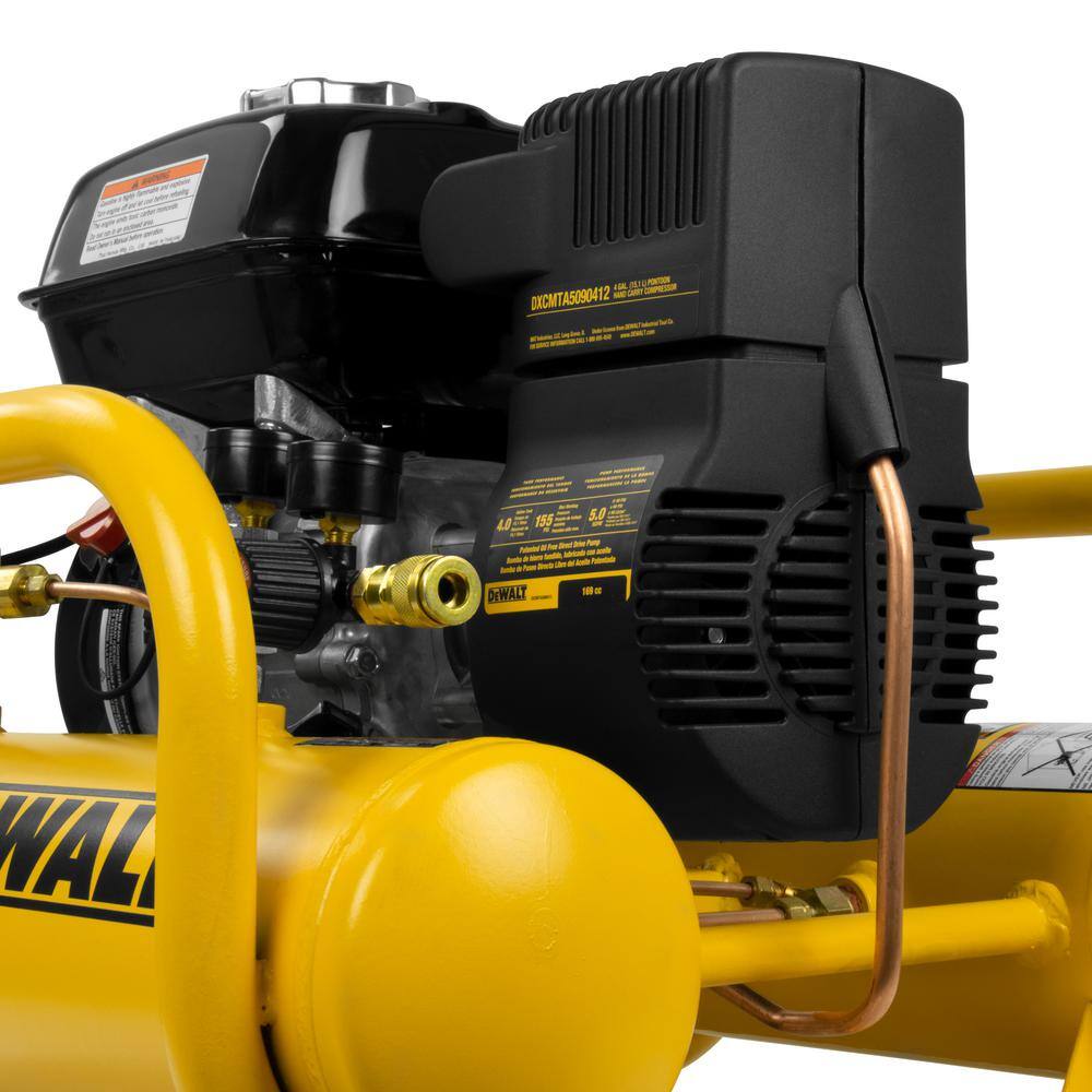 DW 4 Gal. Portable Honda Gas Powered Oil Free Direct Drive Air Compressor DXCMTA5590412