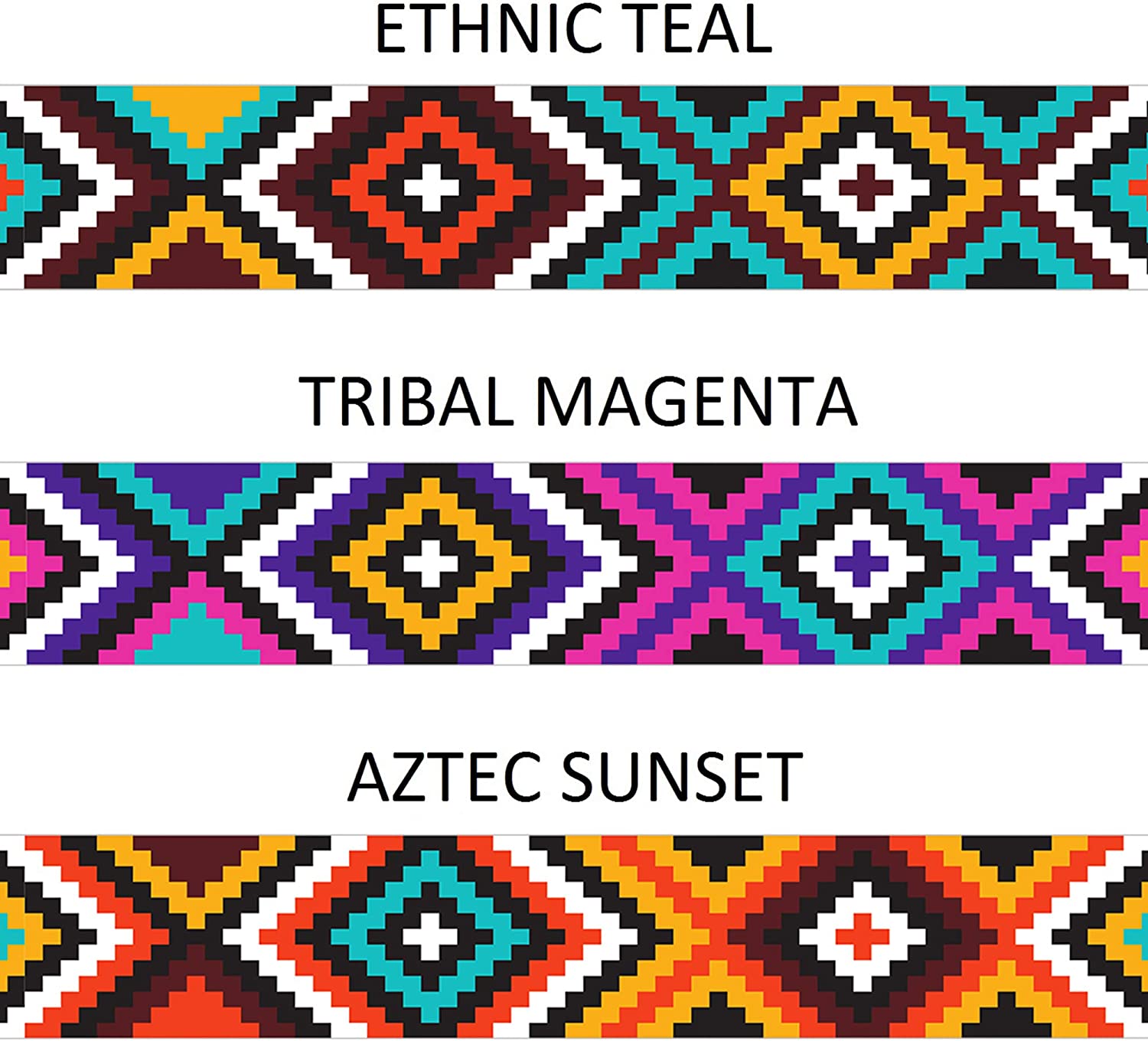 Aztec Cat Collar Breakaway Pack of 2 PCS Nylon Tribal Pattern Geometric Pet Kitten Collars for Cats