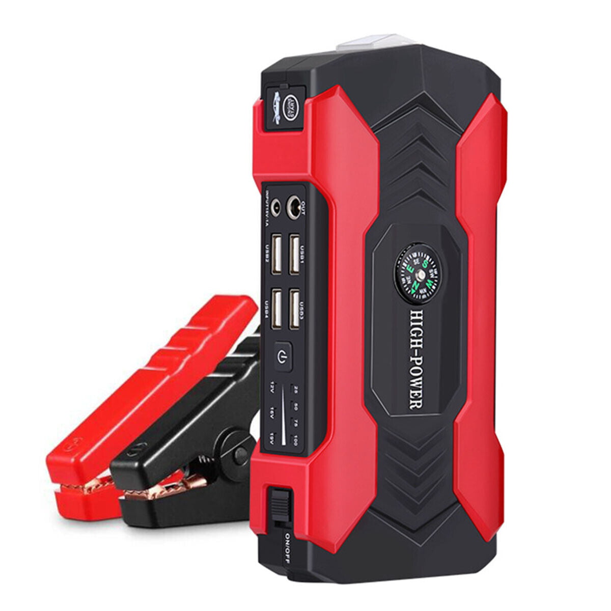 12 Volt Jump Starter 99800mAh Portable Charger Power Bank with LED Flash Light