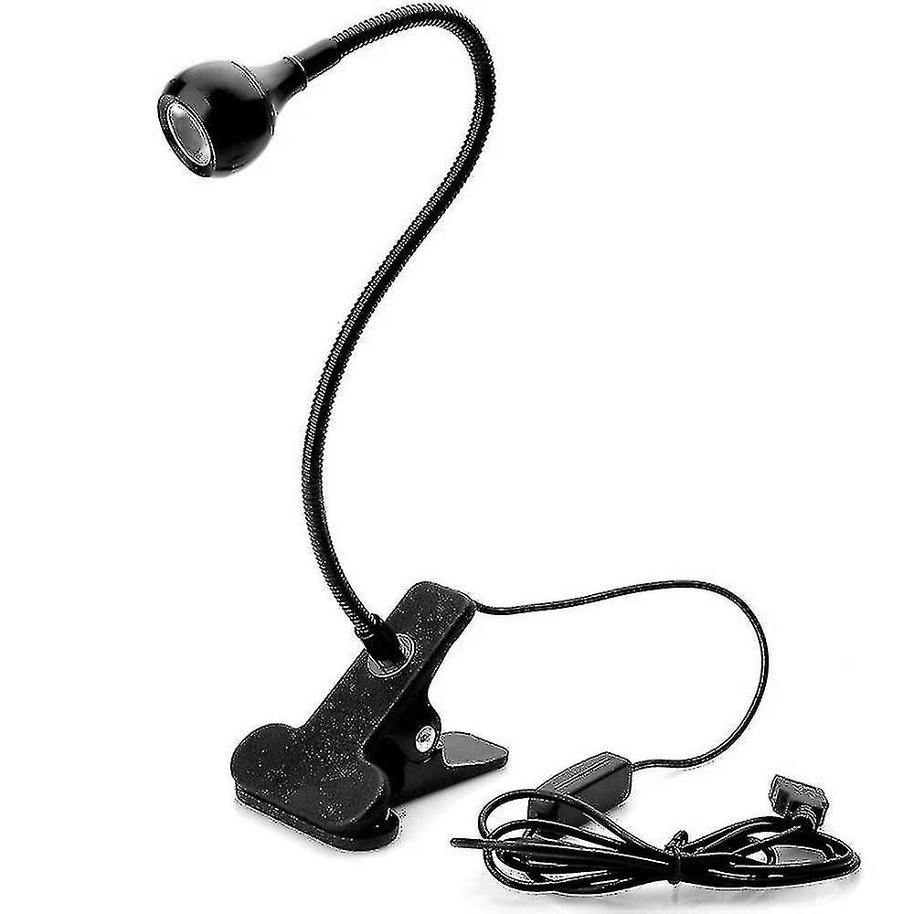 Clip Reading Light Book Light Usb Bed Night Lamp With 3 Color Modes