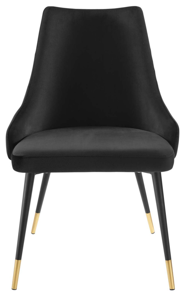 Adorn Tufted Performance Velvet Dining Side Chair   Midcentury   Dining Chairs   by Beyond Design  ampMore  Houzz