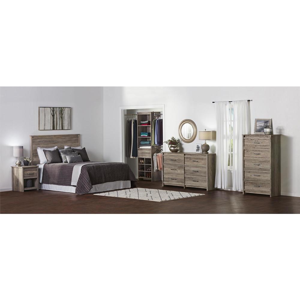 Strick   Bolton Millicent Grey Oak 5 drawer Dresser