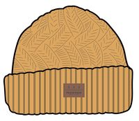 Fireside Cable Knit Beanie - Ochre Yellow