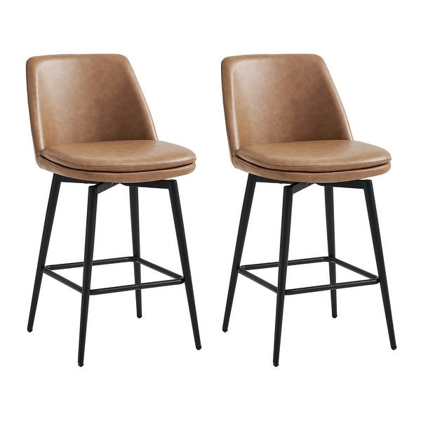 Ariel Counter Height Swivel Barstool Set of 2