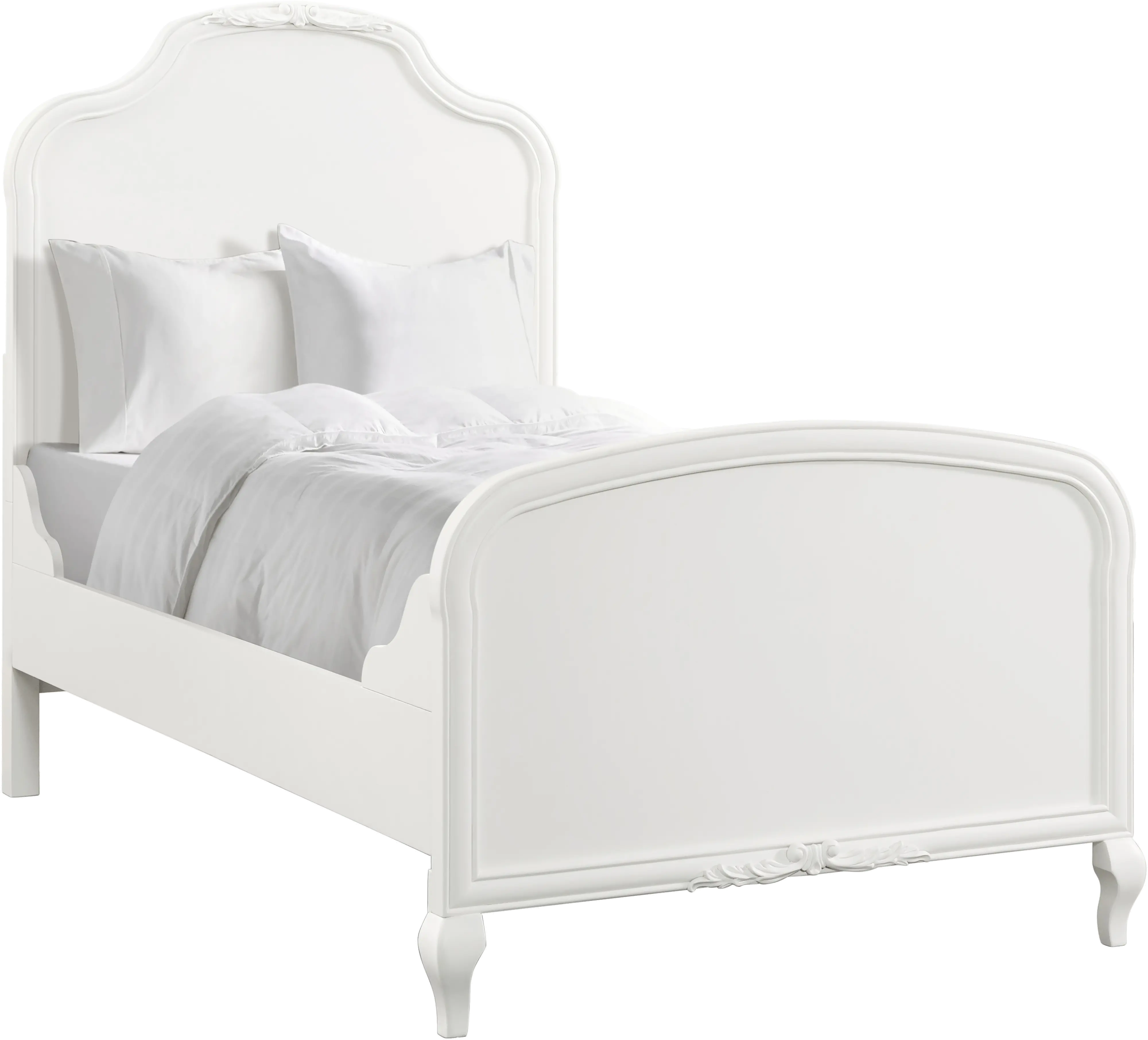 Kelly White Twin Bed