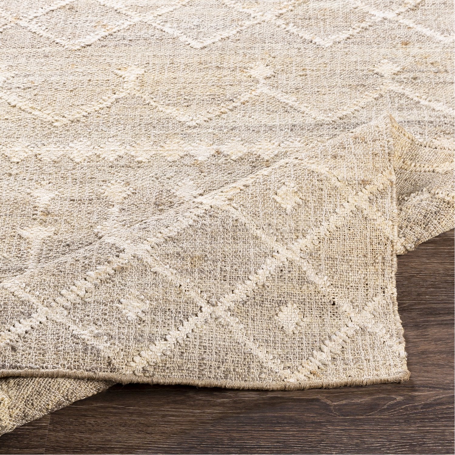 Cadence Hand Woven Rug in Camel, Cream, Khaki, Ivory, Taupe