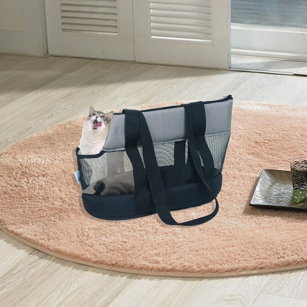 Small Pet cats and dogs Carrier Mesh Shoulder Bag Carrying Bag