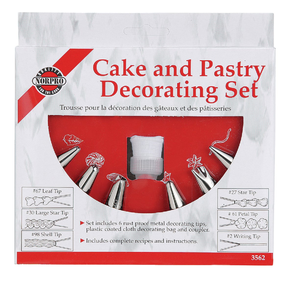 Norpro Pastry Bag Decorating Kit