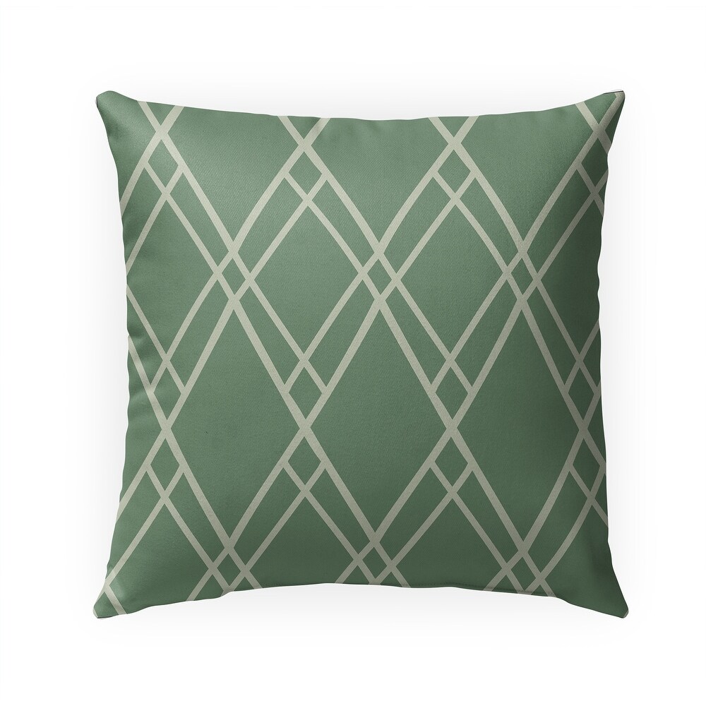 CHIP GREEN IndoorOutdoor Pillow By Becky Bailey