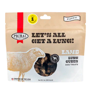 Primal Let's All Get A Lung Freeze-Dried Lamb Dog Treats 1 oz