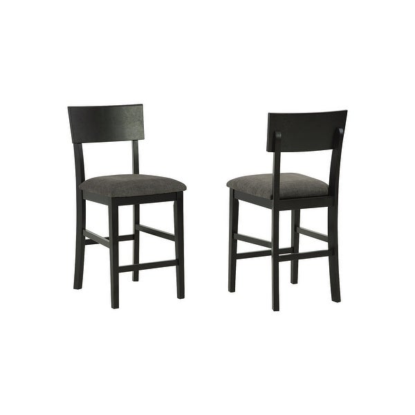 Ashley Furniture Chanzen Gray/Black Upholstered Barstool (Set of 2) - 18