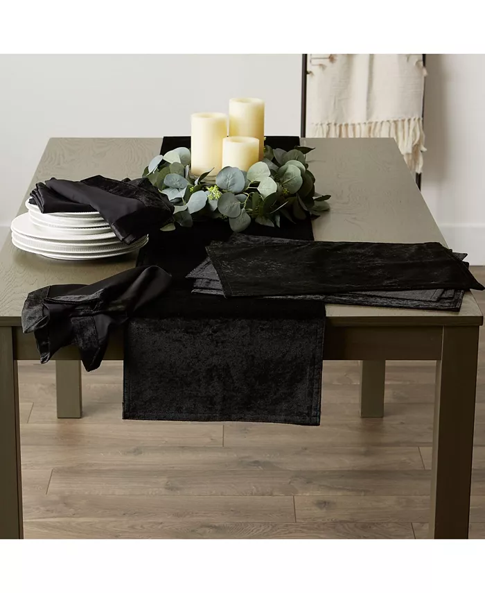 Design Imports Velvet Table Runner